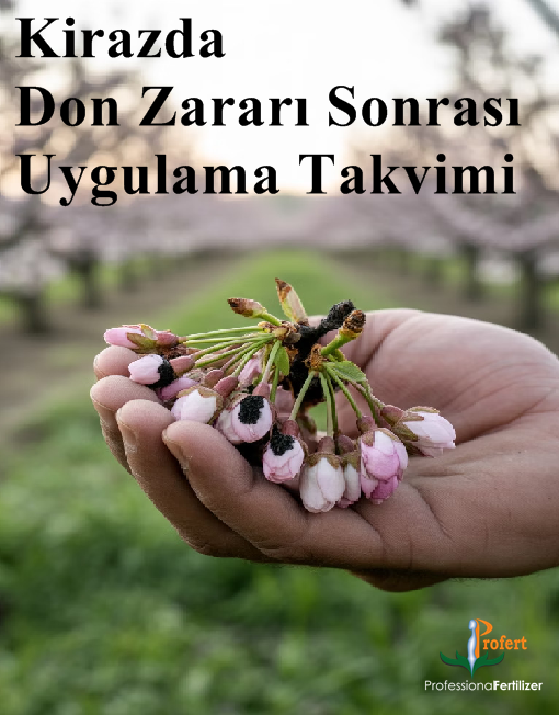 Kirazda Don Zararı Sonrası Uygulama Takvimi